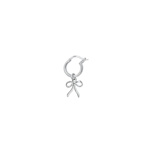 Kolczyki Kółka Ribbon Silver