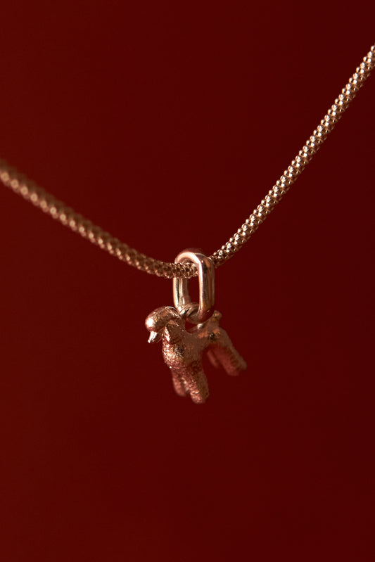 Naszyjnik Dog Medium Gold Owal