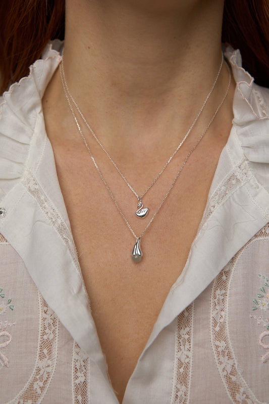 Naszyjnik Swan Mini Silver