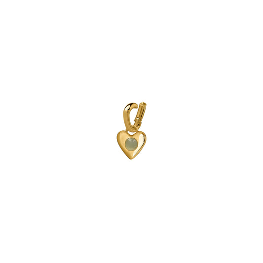 Zawieszka Valentin Mini Gold z Kamieniem Aqua