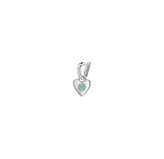 Zawieszka Valentin Mini Silver z Kamieniem Aqua