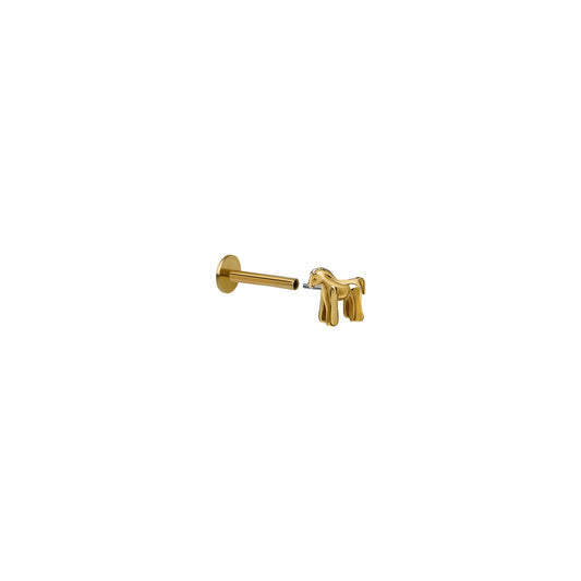 Kolczyk do piercingu Pony Gold