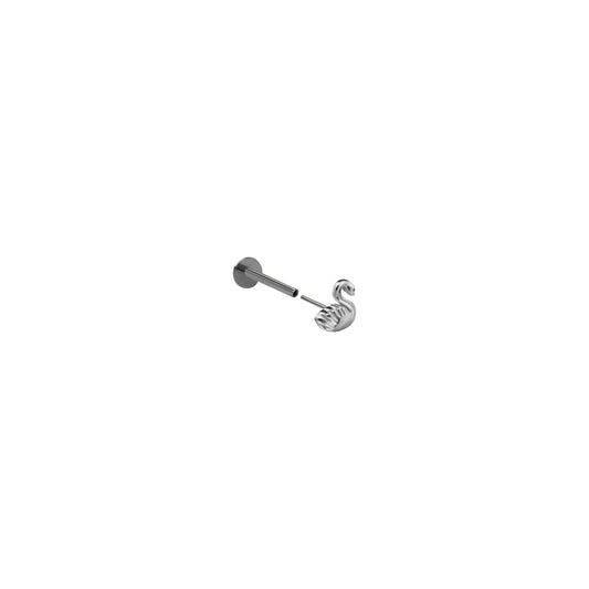 Kolczyk do piercingu Swan Silver