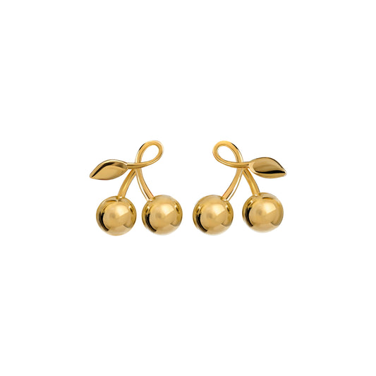 Kolczyki Cherry Medium Gold