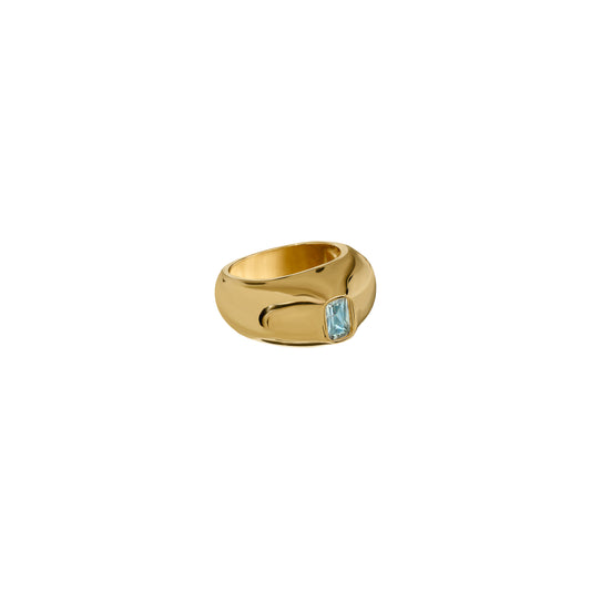 Obrączka Aurora Gold Blue