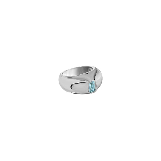 Obrączka Aurora Silver Blue