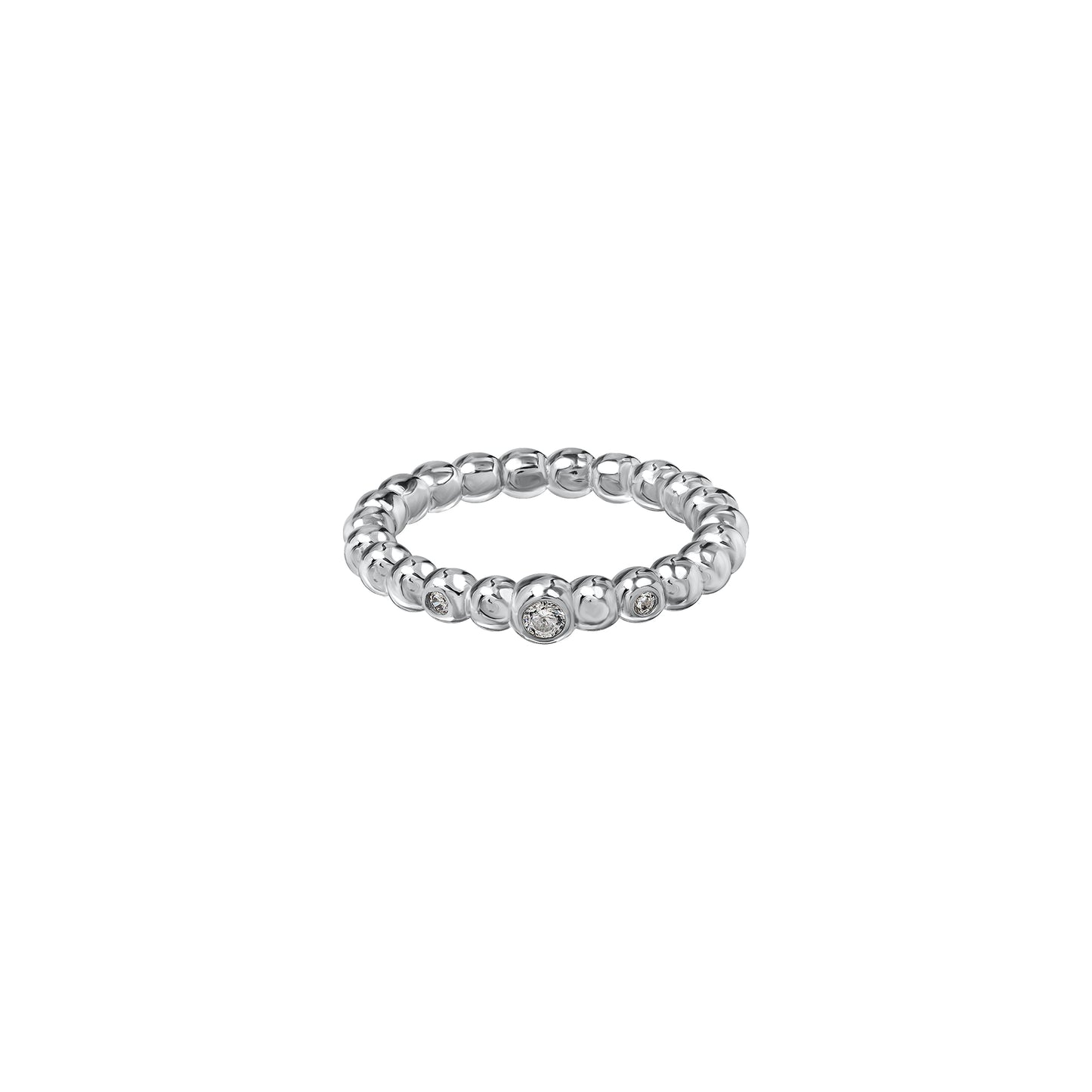 Obrączka Dewdrop Silver
