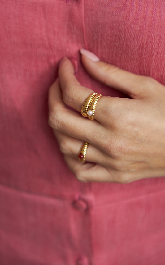 Obrączka Valentin Gold Pearl
