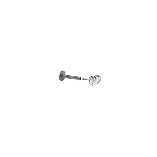 Kolczyk do piercingu Heart Silver