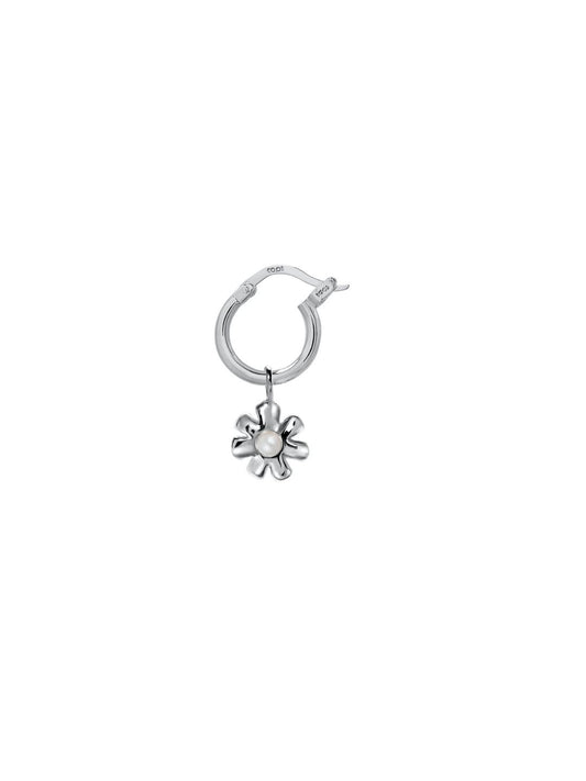 Kolczyki Kółka Daisy Silver