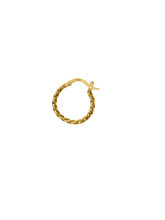 Kolczyki Kółka Retro Gold