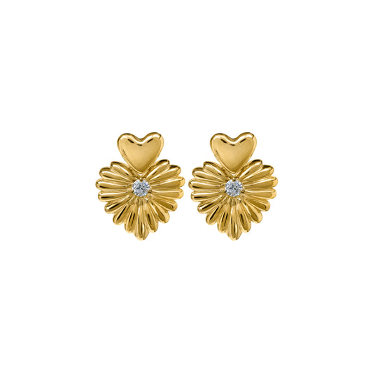 Kolczyki Valentin Maxi Gold Zirconia