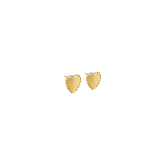 Kolczyki Vintage Heart Gold