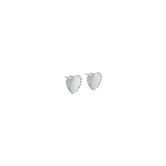 Kolczyki Vintage Heart Silver