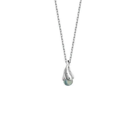 Naszyjnik Tinker Bell Silver z kamieniem Aqua