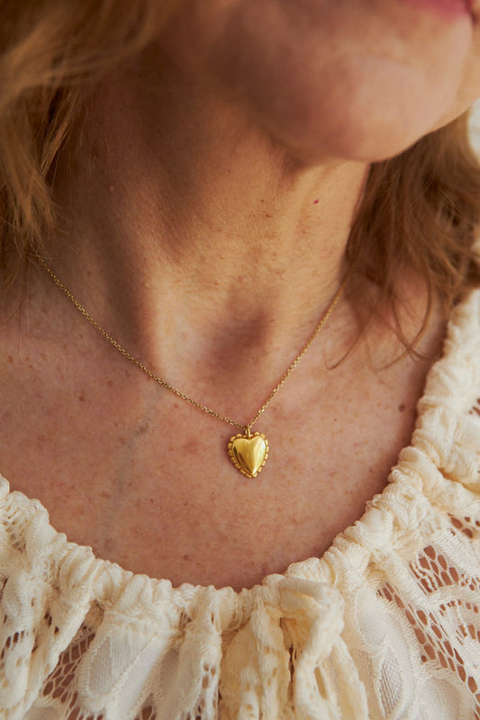 Naszyjnik Vintage Heart Mini Gold