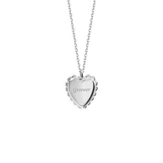 Naszyjnik Vintage Heart Mini Silver z Grawerem