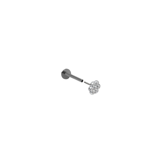 Kolczyk do piercingu Bloom Silver