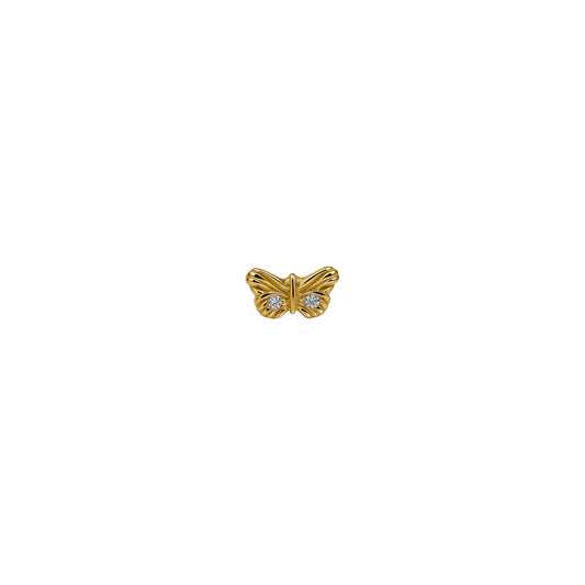 Kolczyk do piercingu Papillon Gold