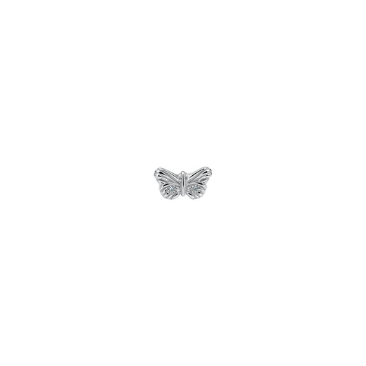 Kolczyk do piercingu Papillon Silver