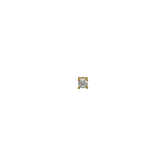 Kolczyk do piercingu Zirconia 1 Gold