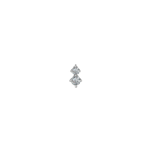 Kolczyk do piercingu Zirconia 2 Silver