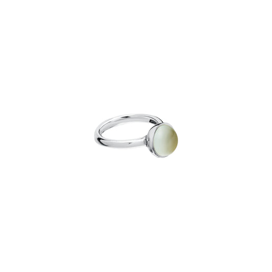 Pierścionek Silver Z Kamieniem Aqua