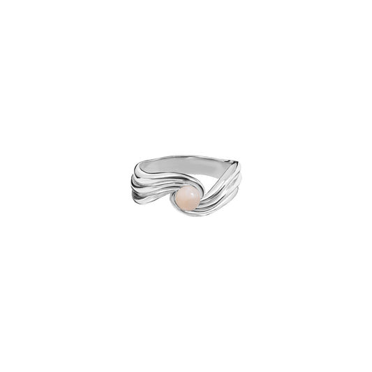 Pierścionek Wings Silver z kamieniem Baby Pink