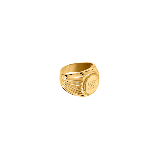 Sygnet Grand Mère Gold z grawerem