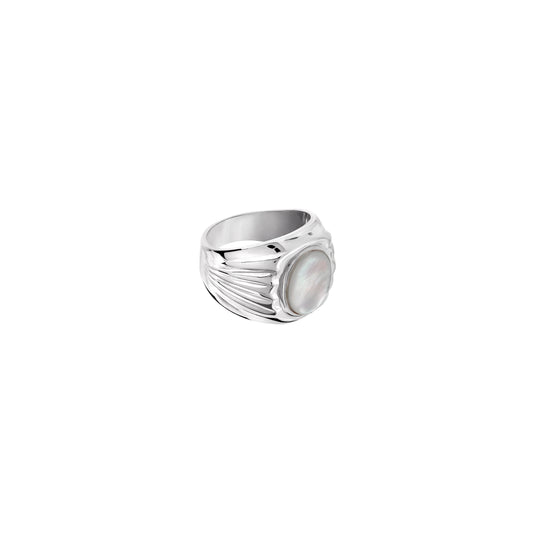 Sygnet Grand Mère Silver Pearl