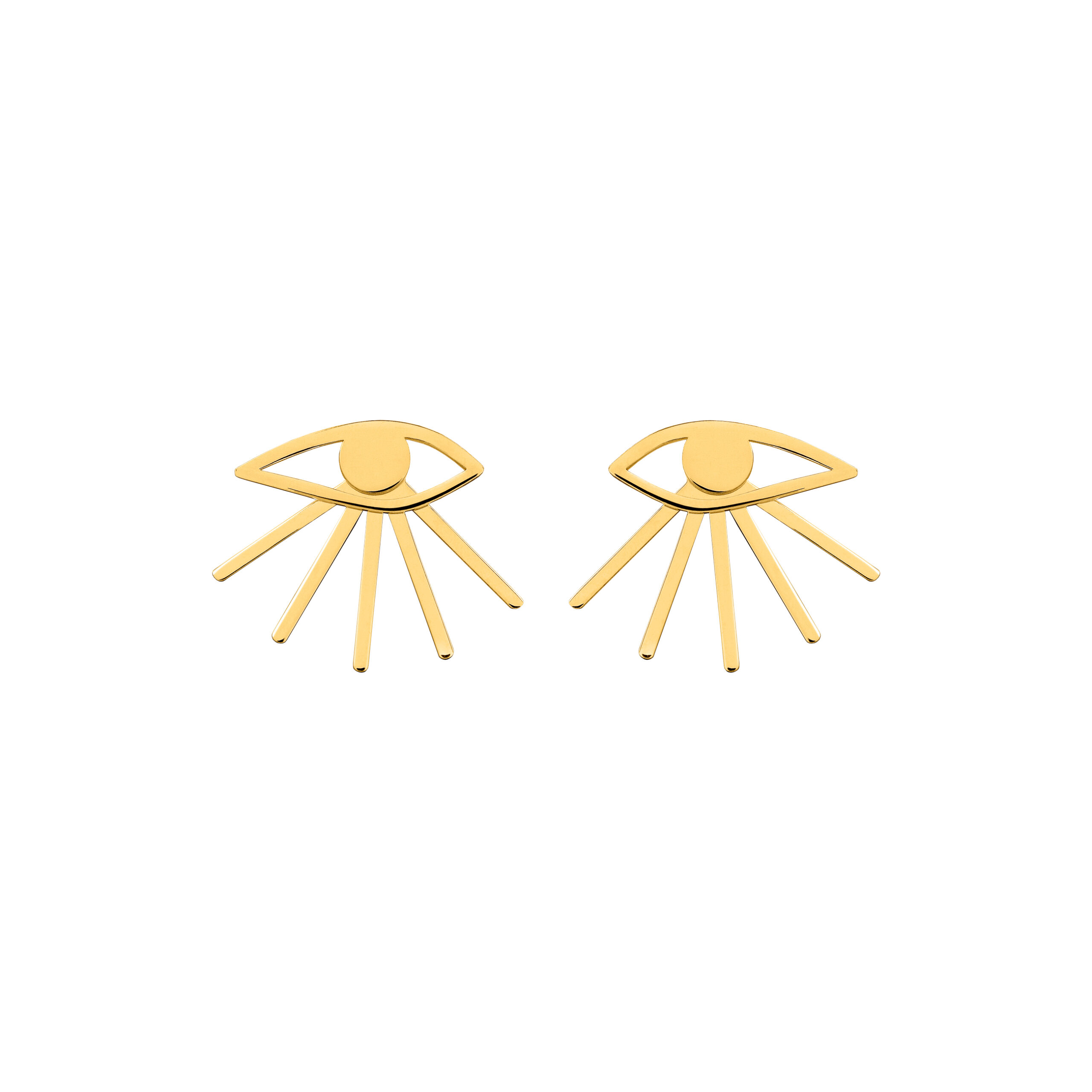 Mini Eye Earrings Gold EN