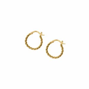 Kolczyki Kółka Retro Gold<span> - </span>para