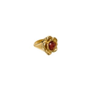 Sygnet Burgundowy Maxi ROSÉ Gold<span> - </span>10