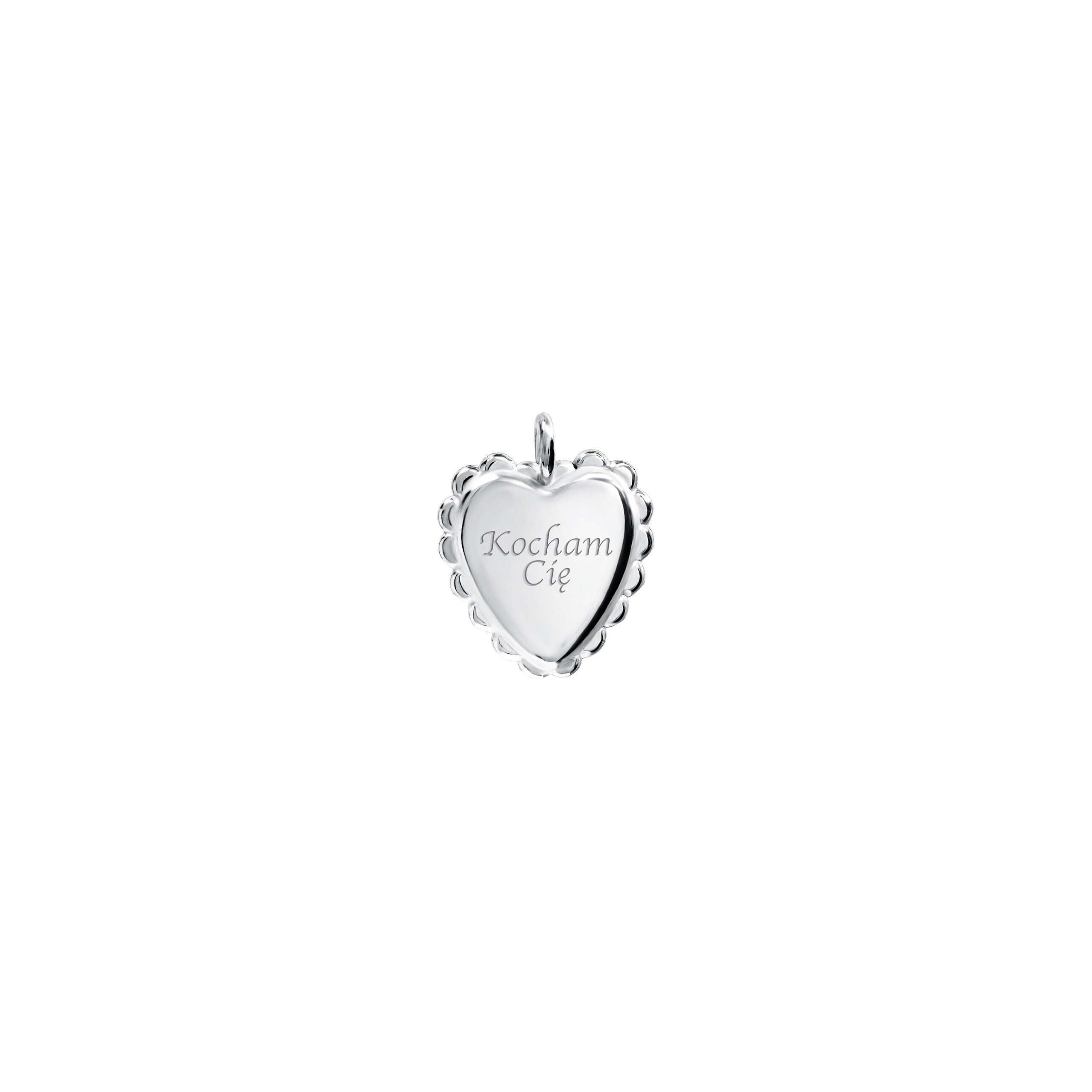 Zawieszka Vintage Heart Mini Silver z Grawerem