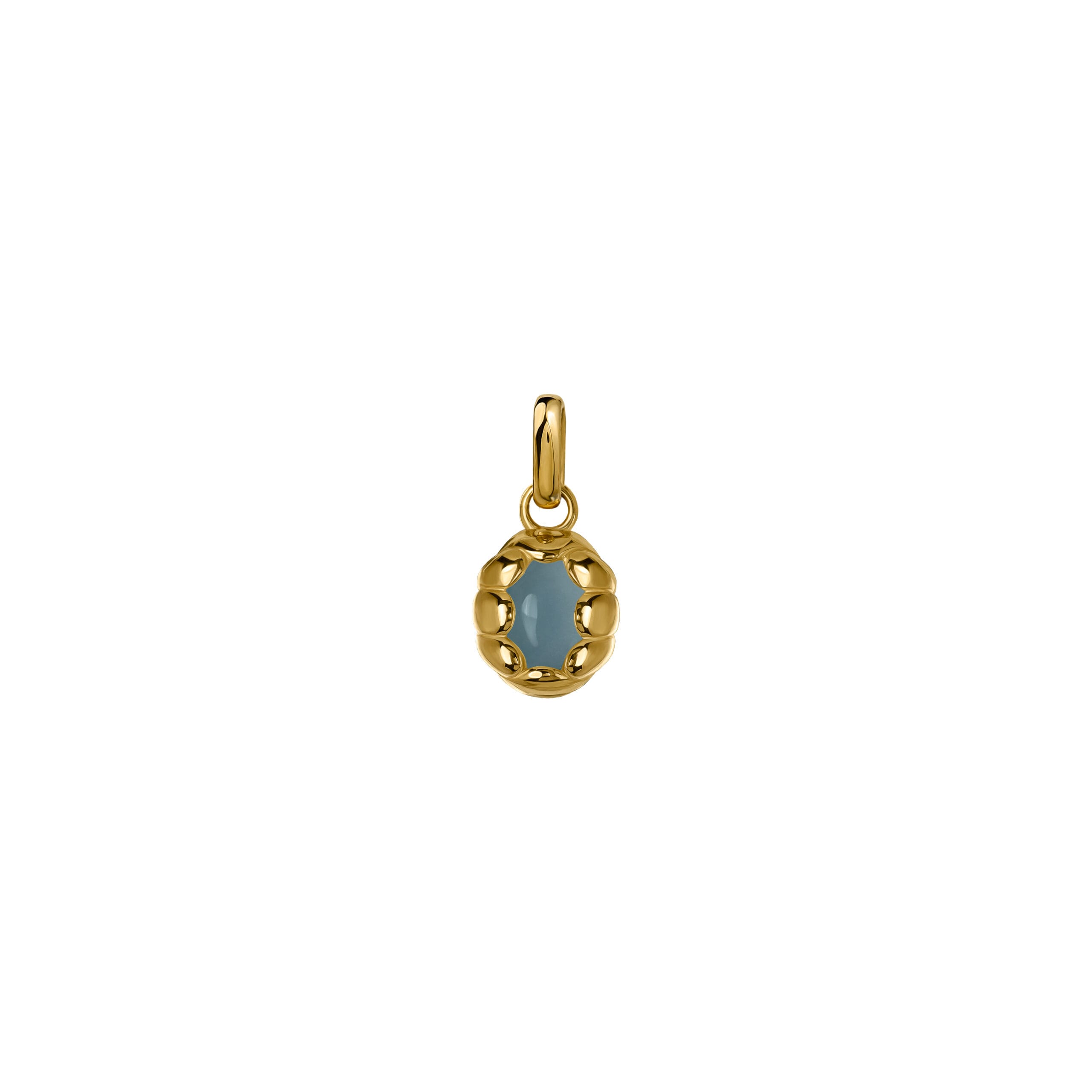 Zawieszka Sirène Gold z Kamieniem Aqua