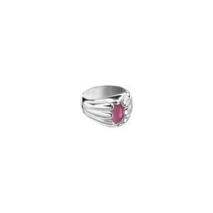 Sygnet Sirène Silver z Kamieniem Pink<span> - </span>9