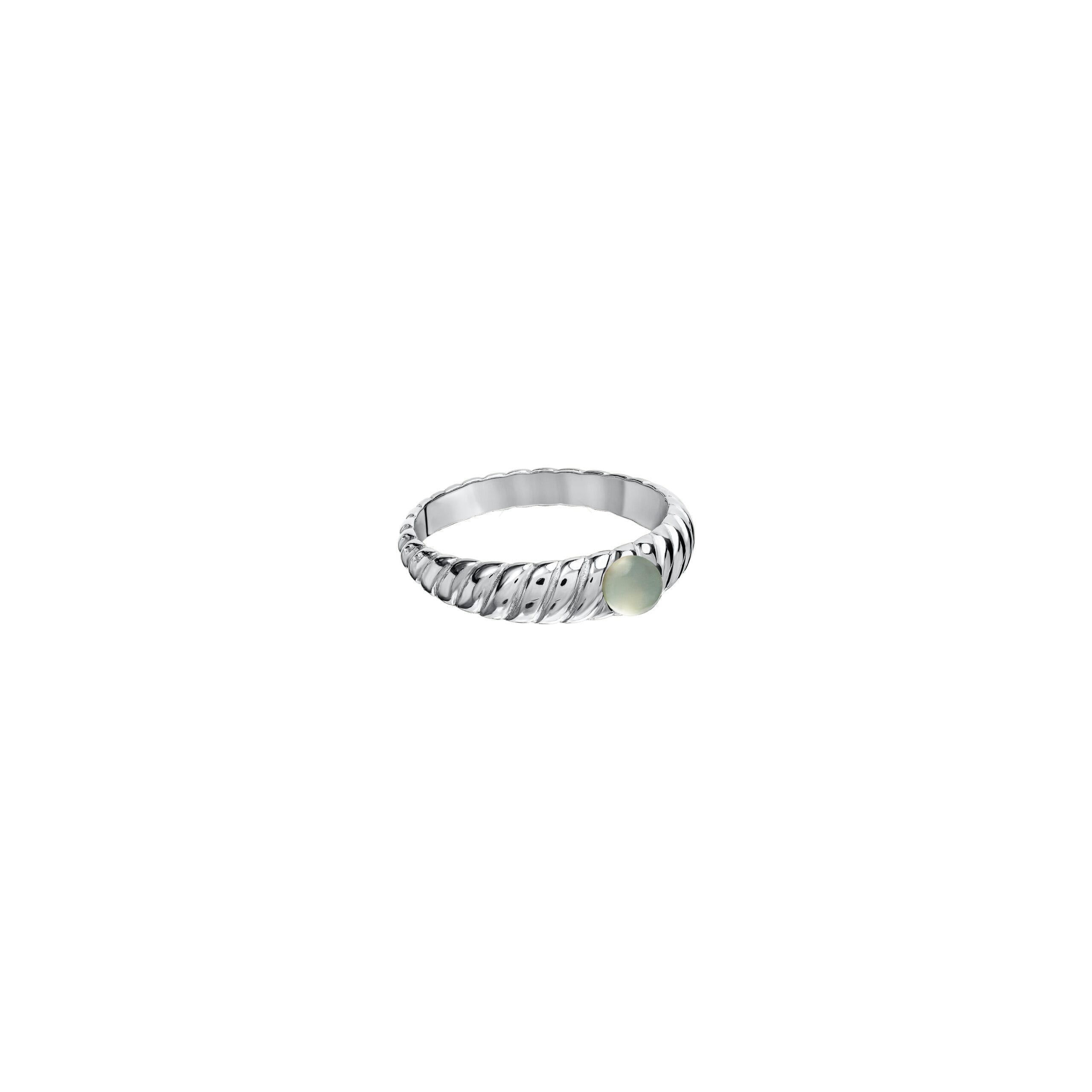 Obrączka Valentin Silver z Kamieniem Aqua
