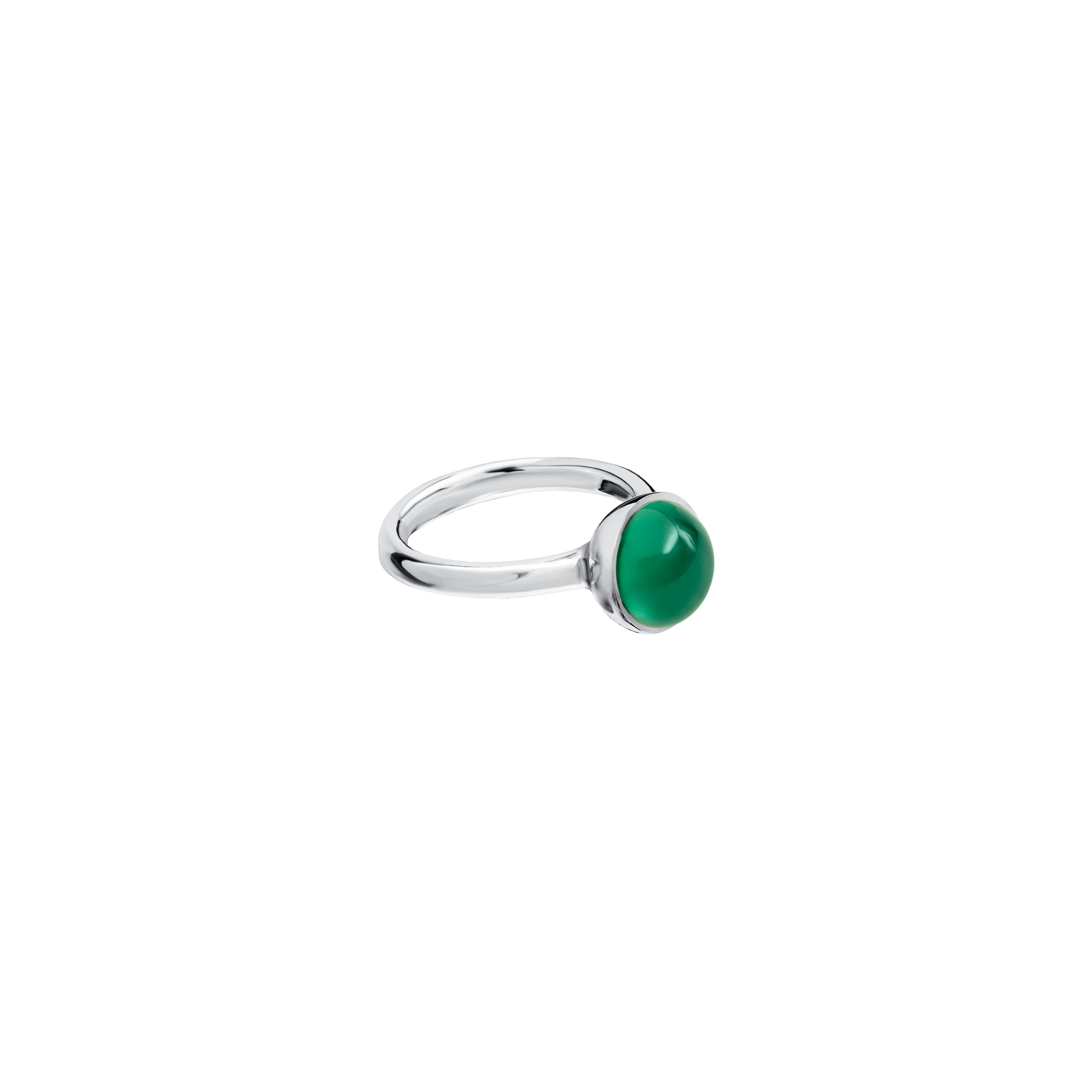 Pierścionek Silver Z Kamieniem Green
