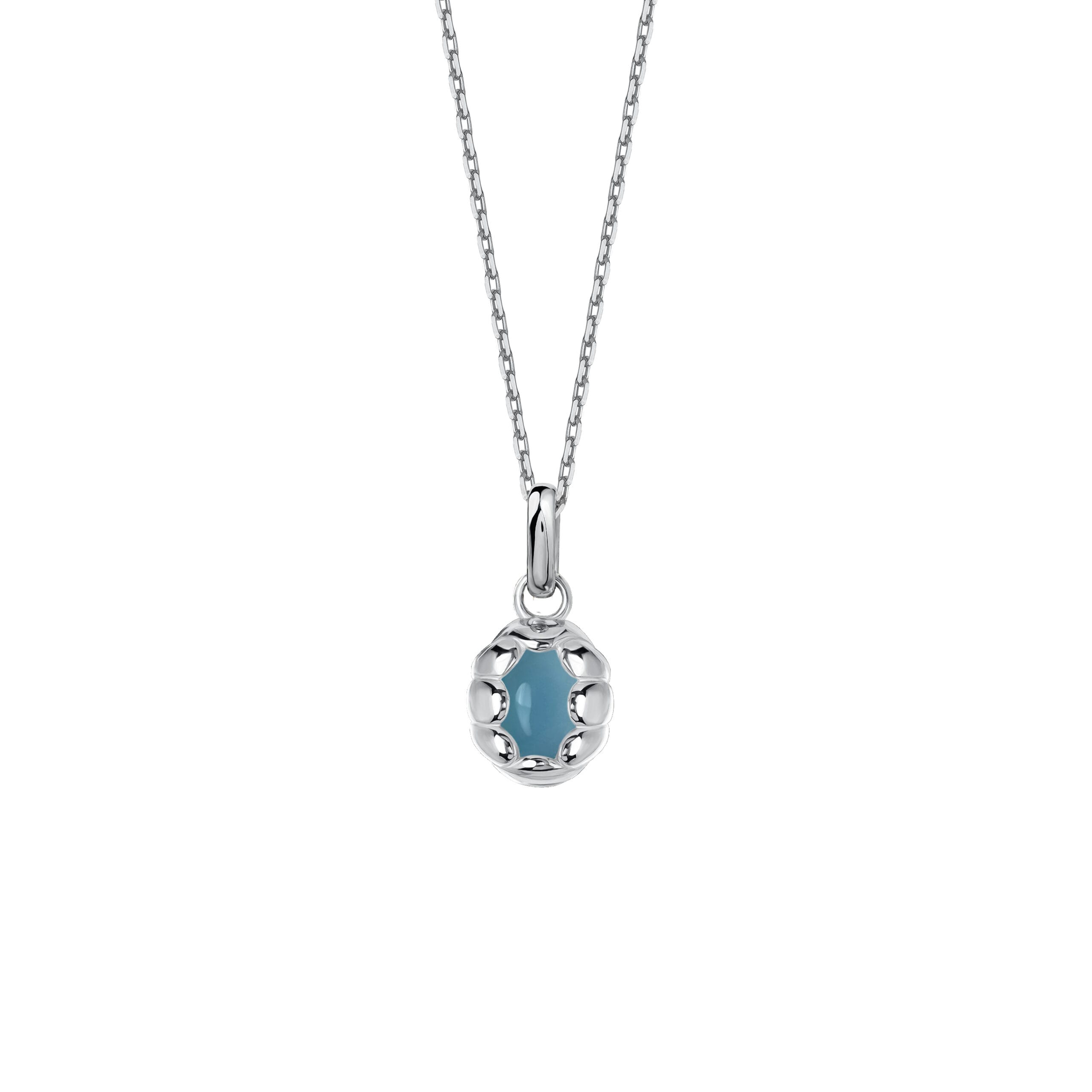 Naszyjnik Sirène Silver z Kamieniem Aqua