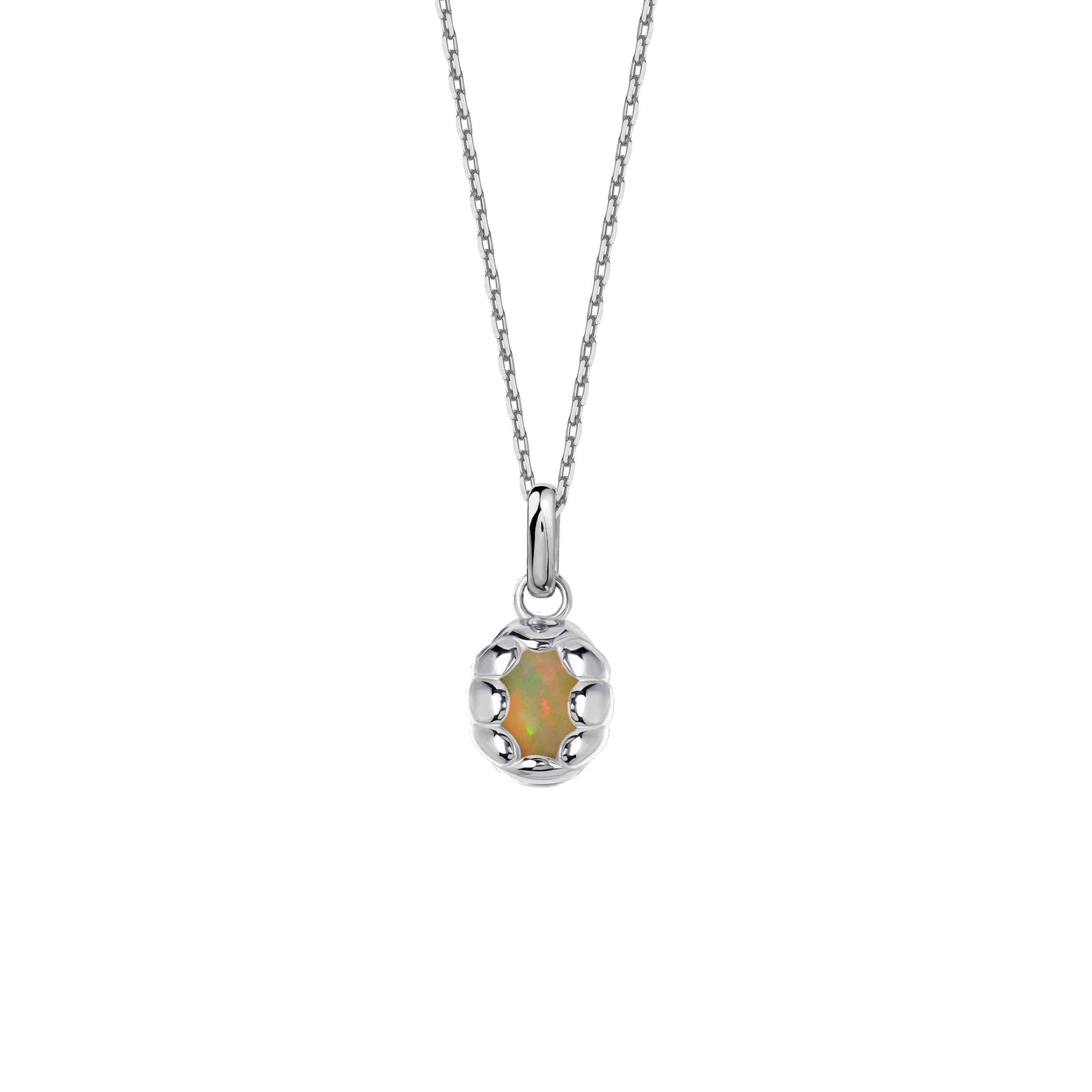 Naszyjnik Sirène Silver z Kamieniem Opal