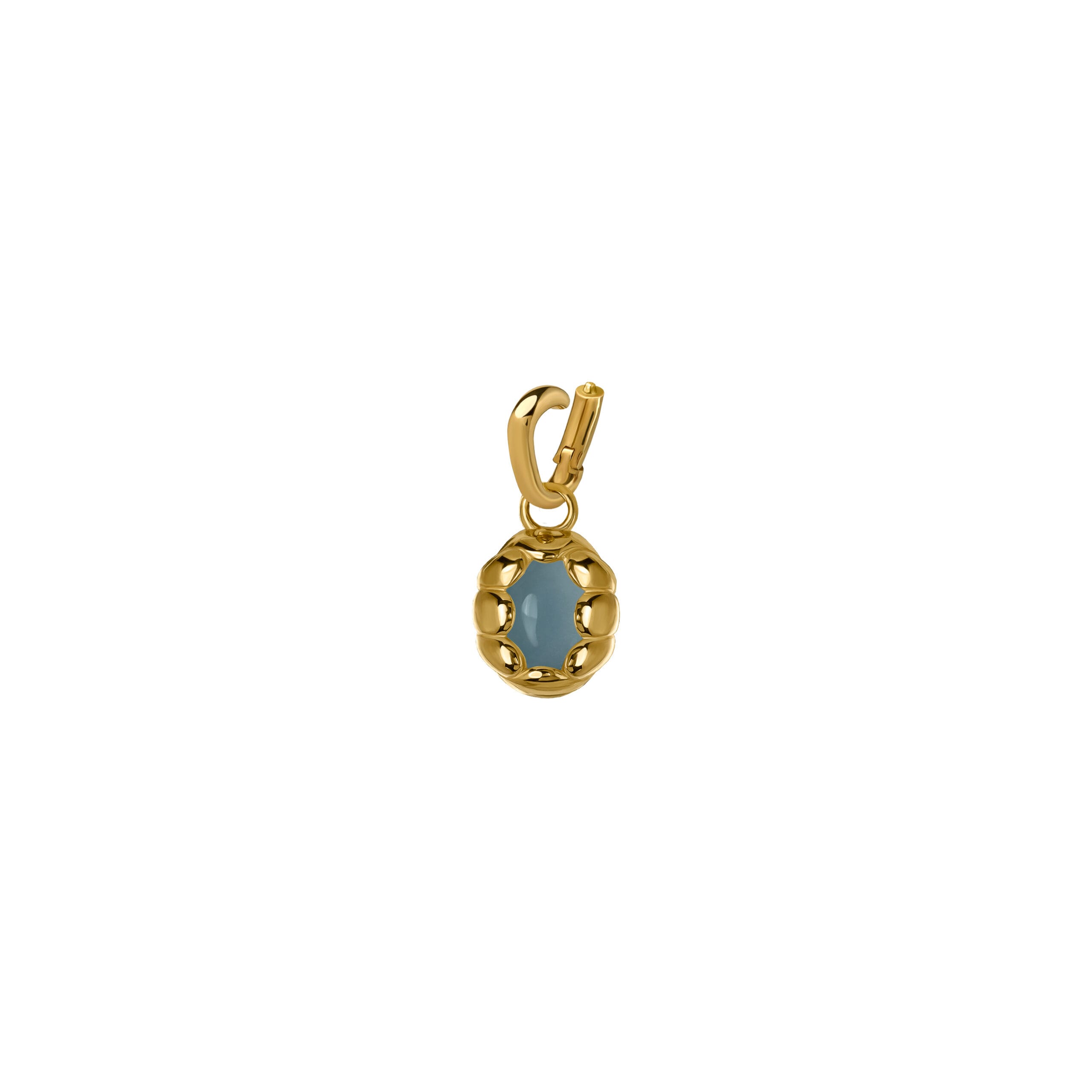 Zawieszka Sirène Gold z Kamieniem Aqua