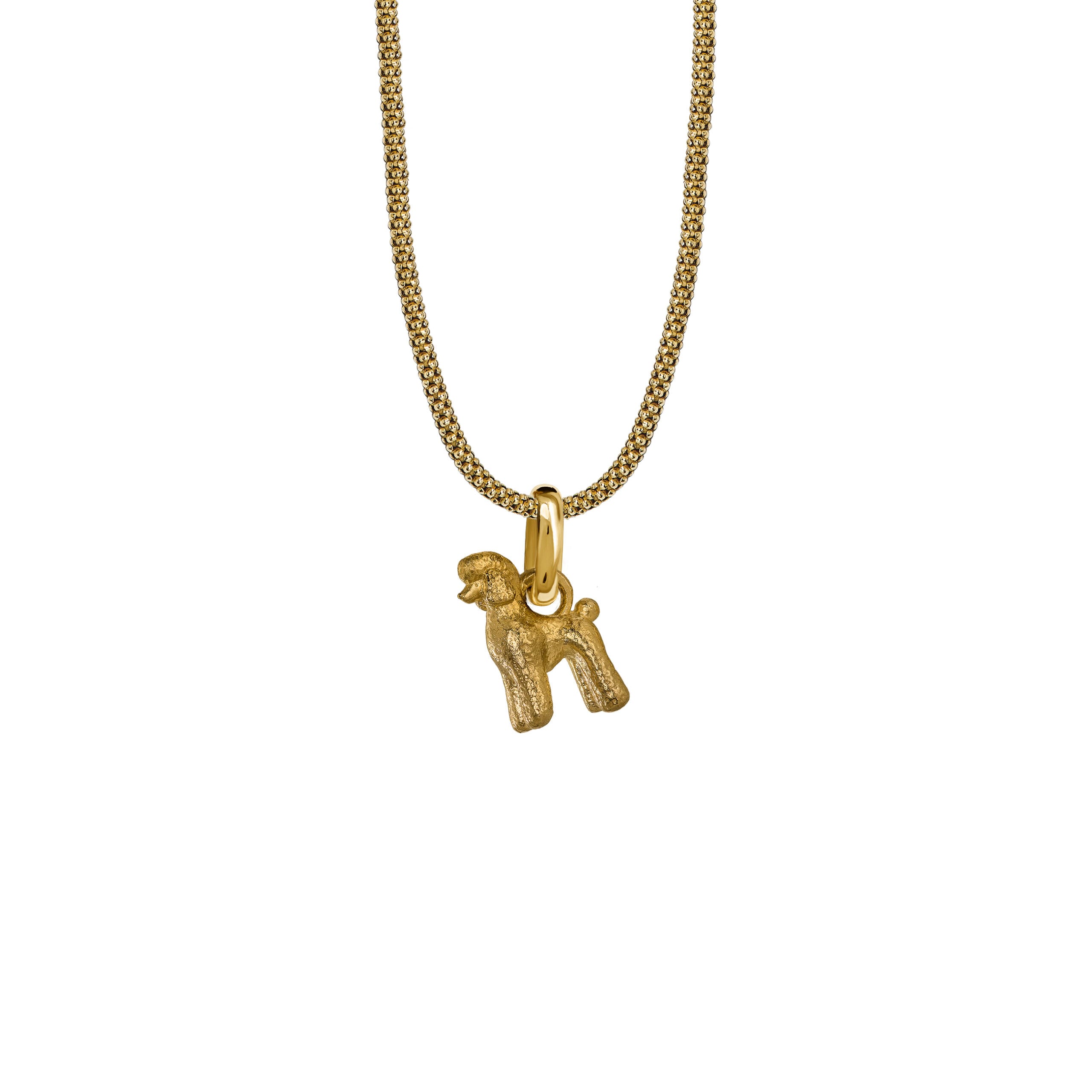 Naszyjnik Dog Medium Gold Owal