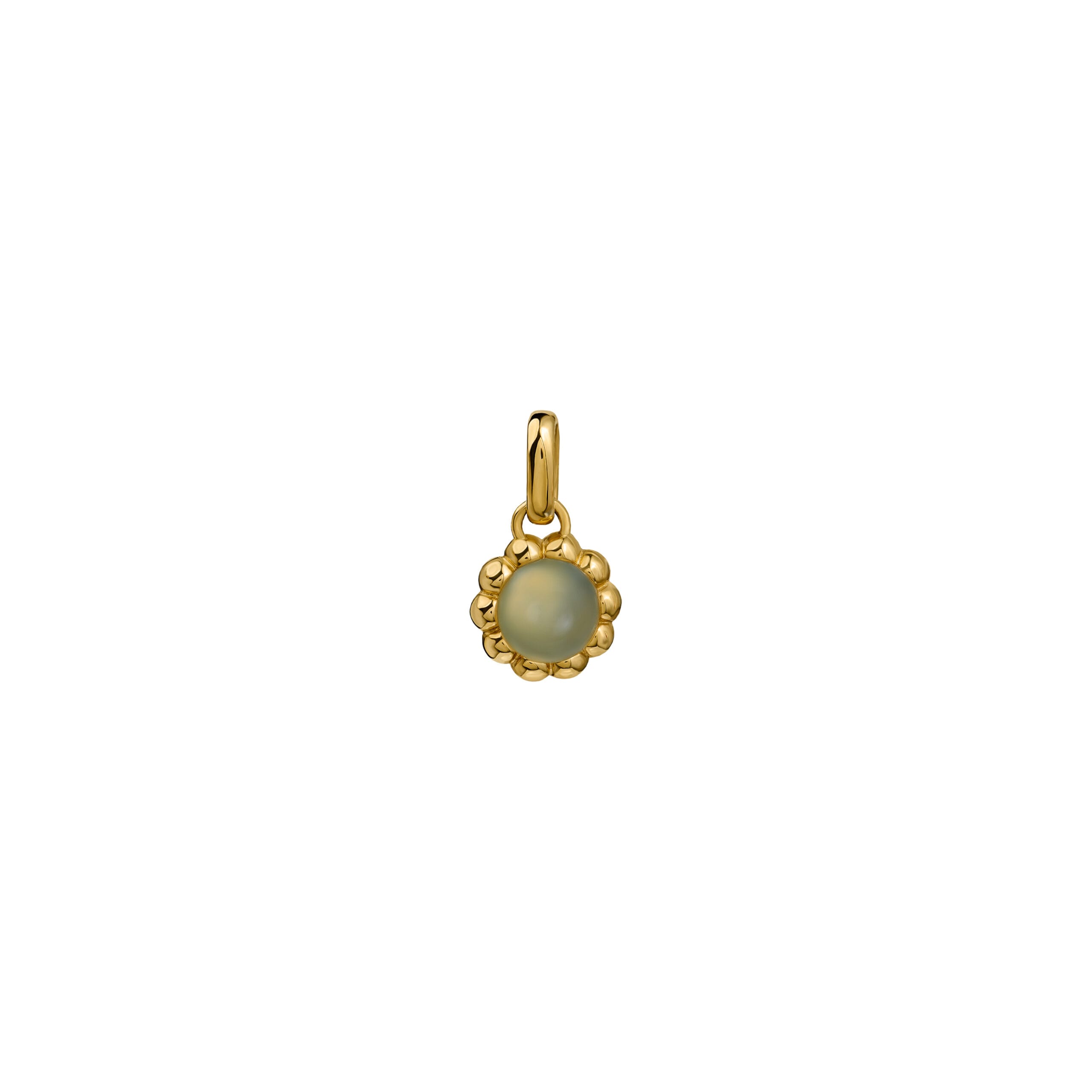 Zawieszka Flora Gold z Kamieniem Aqua