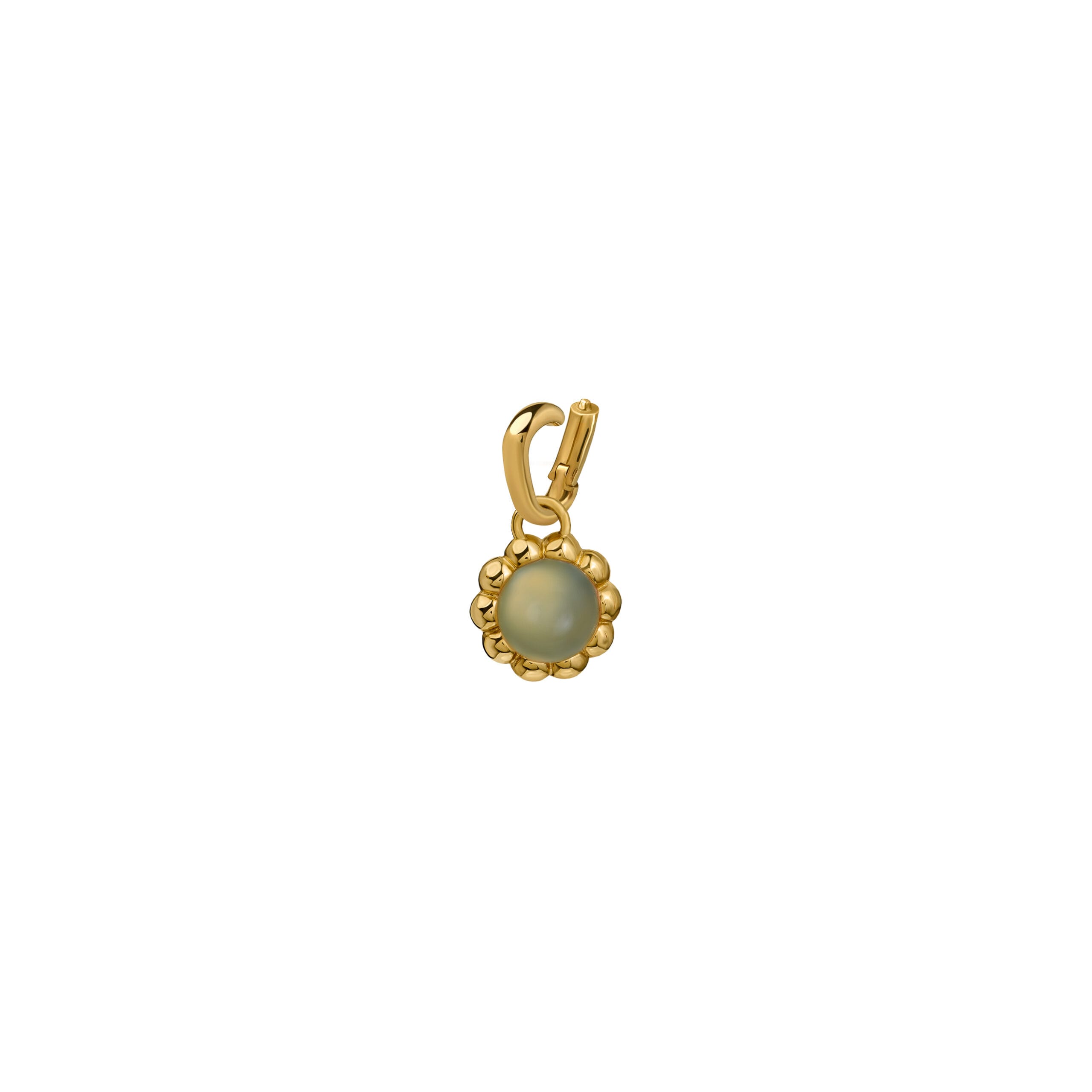 Zawieszka Flora Gold z Kamieniem Aqua