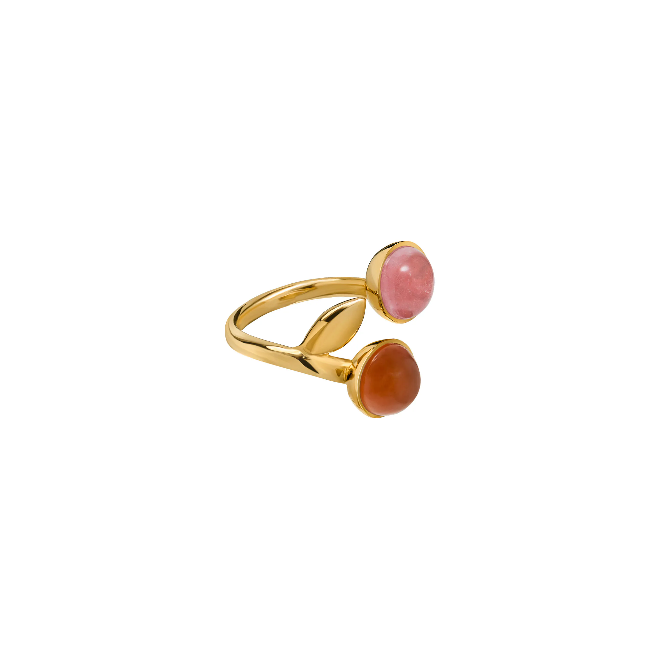 Pierścionek z Kamieniami Gold Red