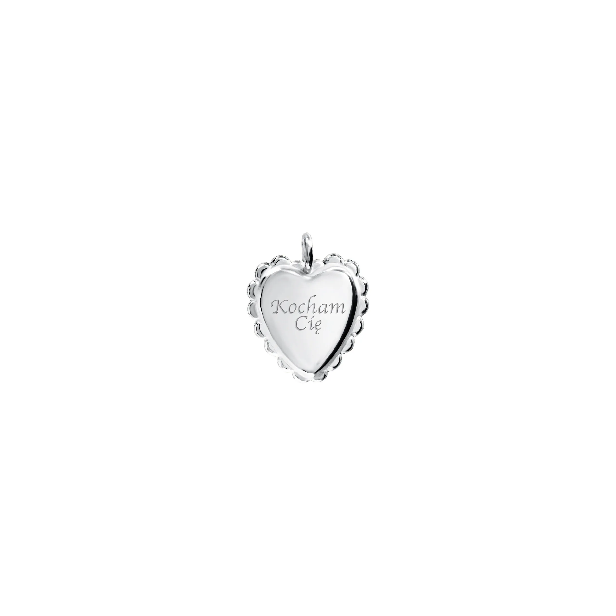 Zawieszka Vintage Heart Mini Silver z Grawerem