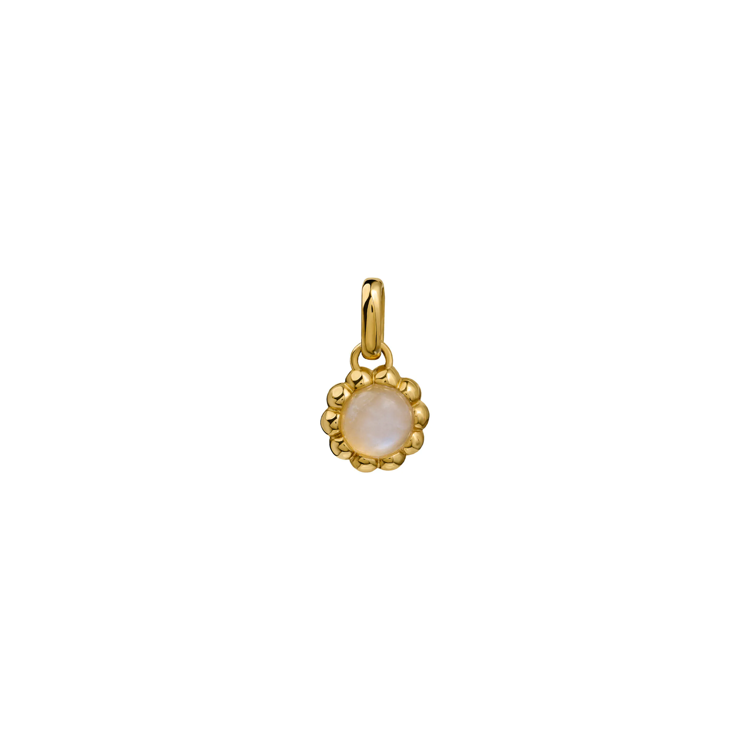 Zawieszka Flora Gold z Kamieniem Moon
