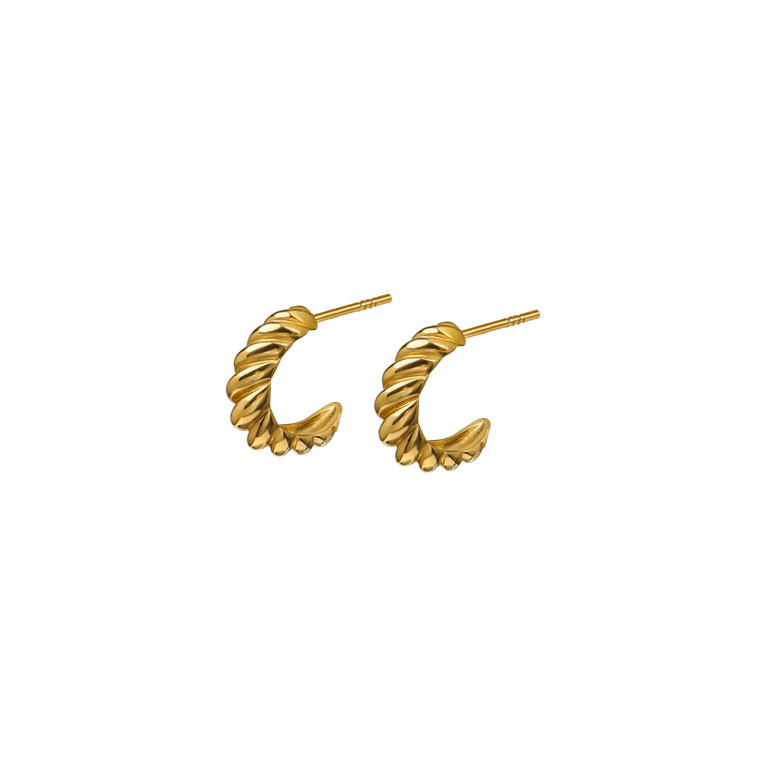 Kolczyki Flora Hoops Mini Gold
