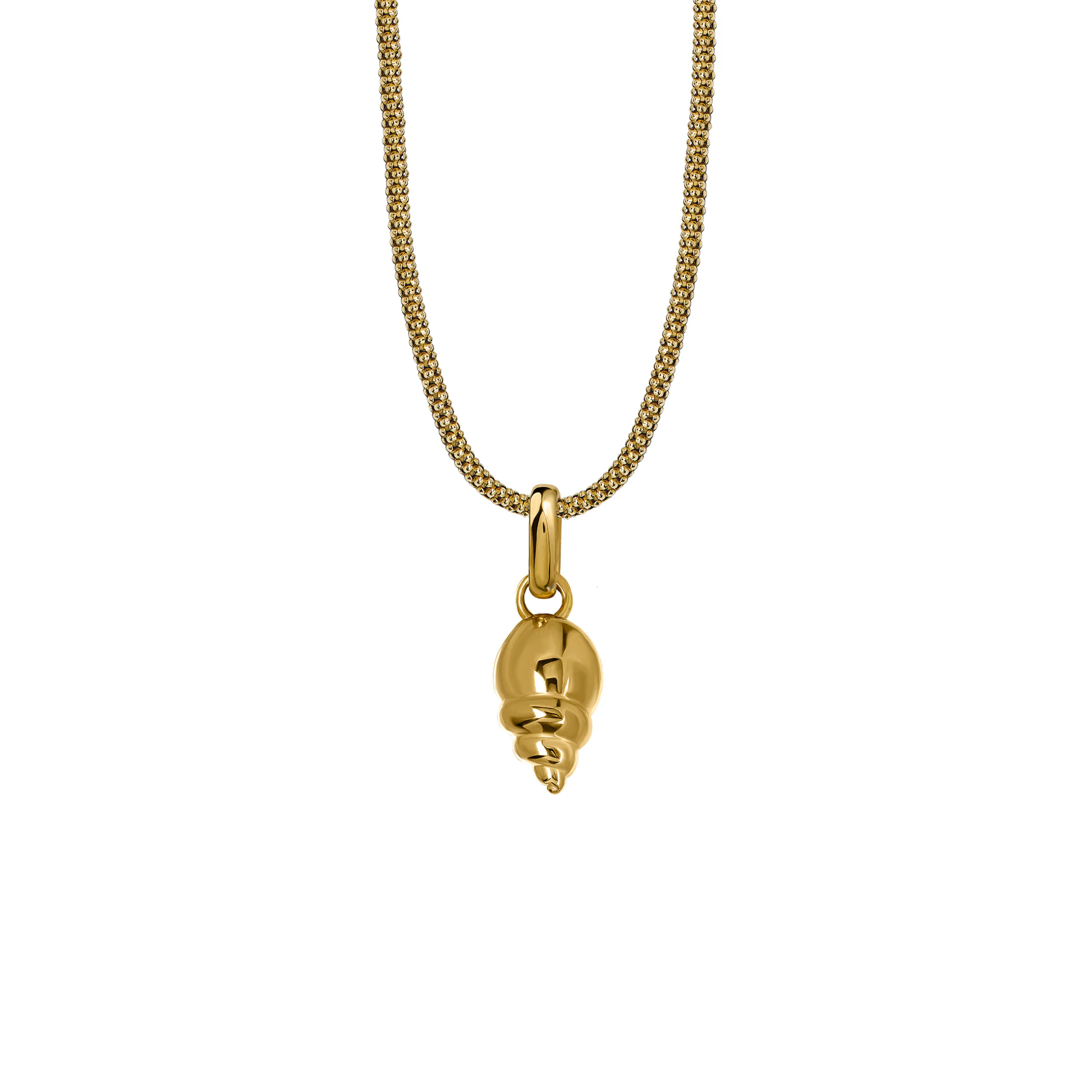 Naszyjnik Shell 3 Gold Owal