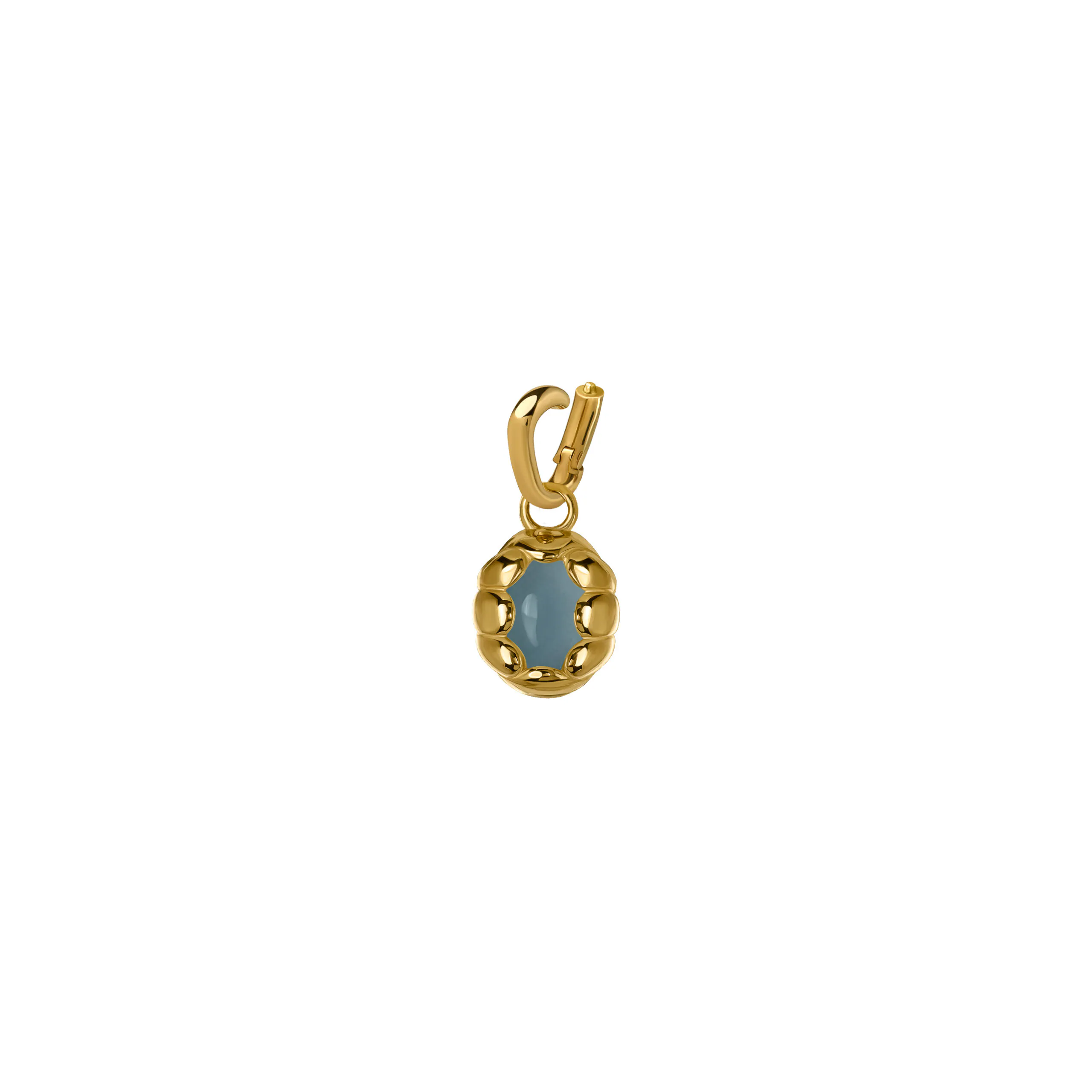 Zawieszka Sirène Gold z Kamieniem Aqua